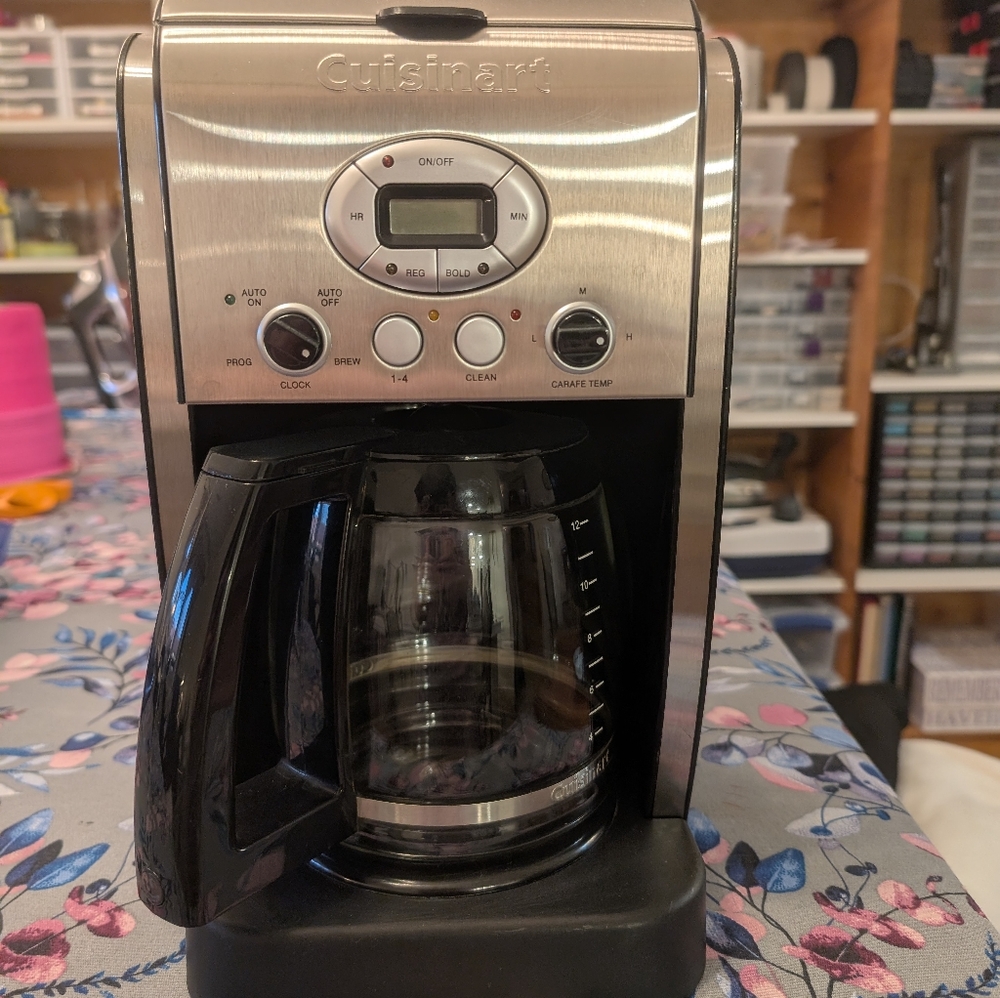 Cuisinart Black and Silver Coffee Maker